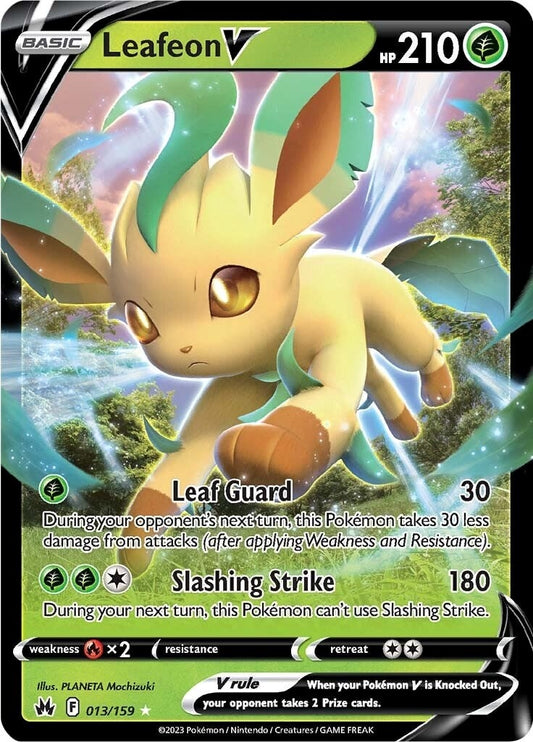 Leafeon V (013/159) (Crown Zenith)