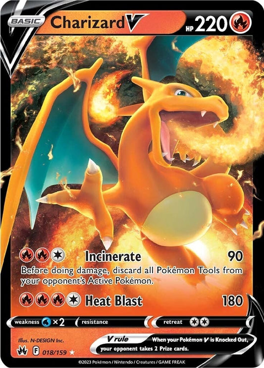 Charizard V (018/159) (Crown Zenith)