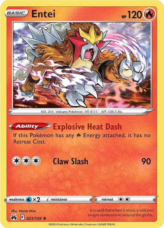 Entei (021/159) (Crown Zenith)