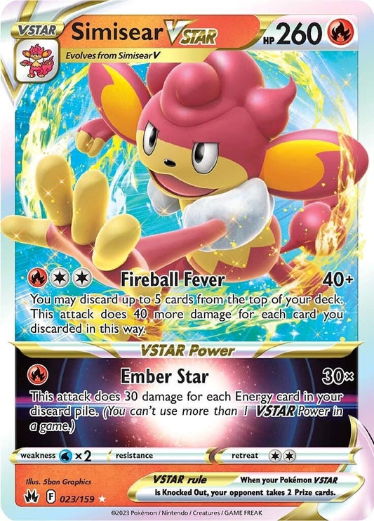 Simisear VSTAR (023/159) (Crown Zenith)