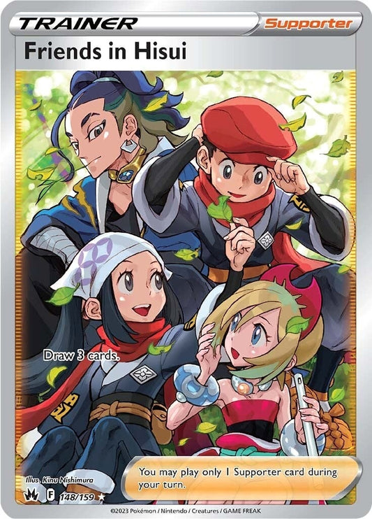 Friends in Hisui (Full Art) (148/159) (Crown Zenith)