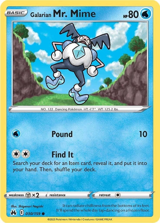 Galarian Mr. Mime (030/159) (Crown Zenith)