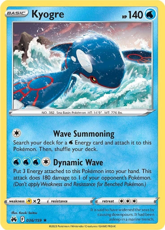 Kyogre (036/159) (Crown Zenith)
