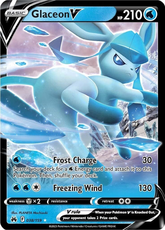 Glaceon V (038/159) (Crown Zenith)