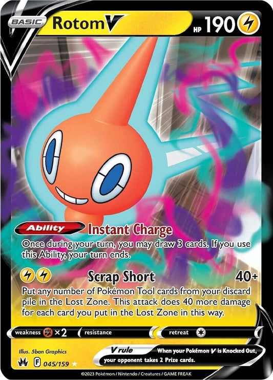 Rotom V (045/159) (Crown Zenith)