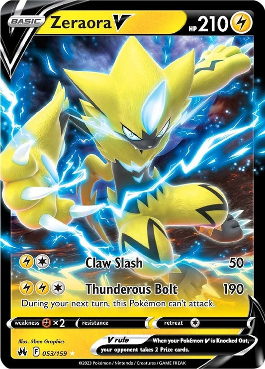 Zeraora V (053/159) (Crown Zenith)