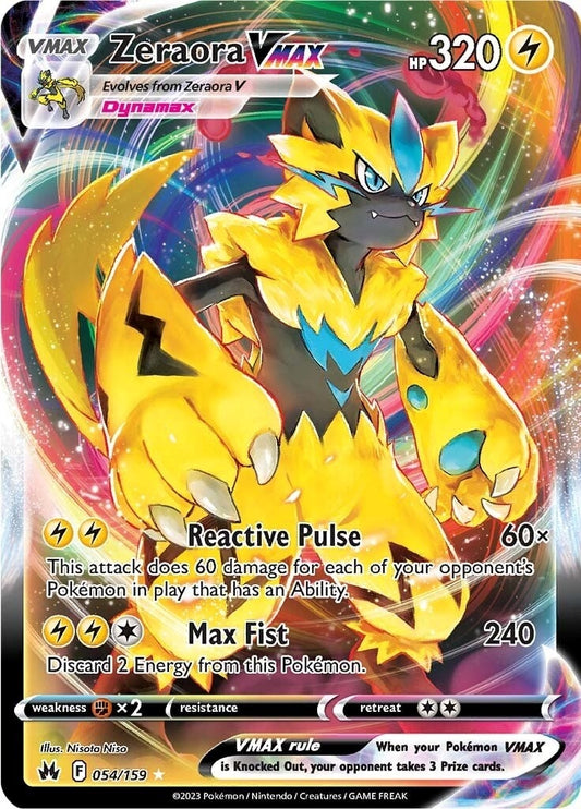 Zeraora VMAX (054/159) (Crown Zenith)