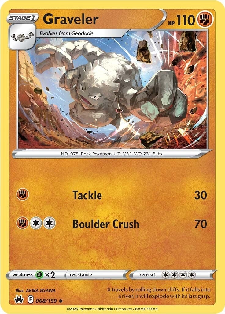 Graveler (068/159) (Crown Zenith)