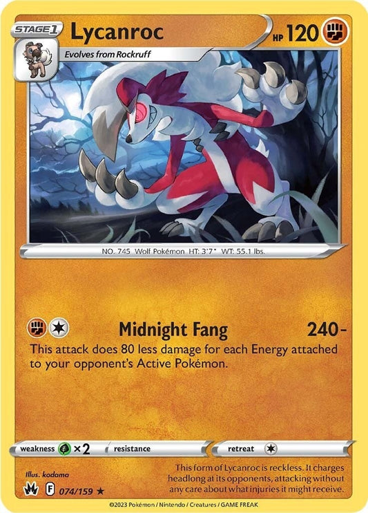 Lycanroc (074/159) (Crown Zenith)