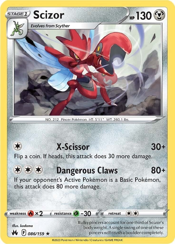 Scizor (086/159) (Crown Zenith)