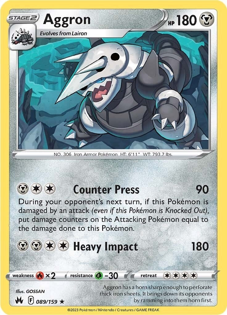 Aggron (089/159) (Crown Zenith)