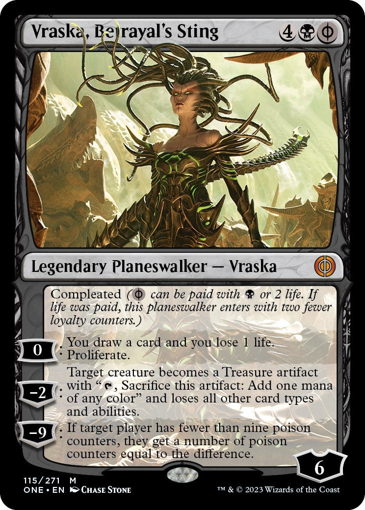 Image for Vraska, Betrayal's Sting (115) (Phyrexia: All Will Be One) - Magic: The Gathering