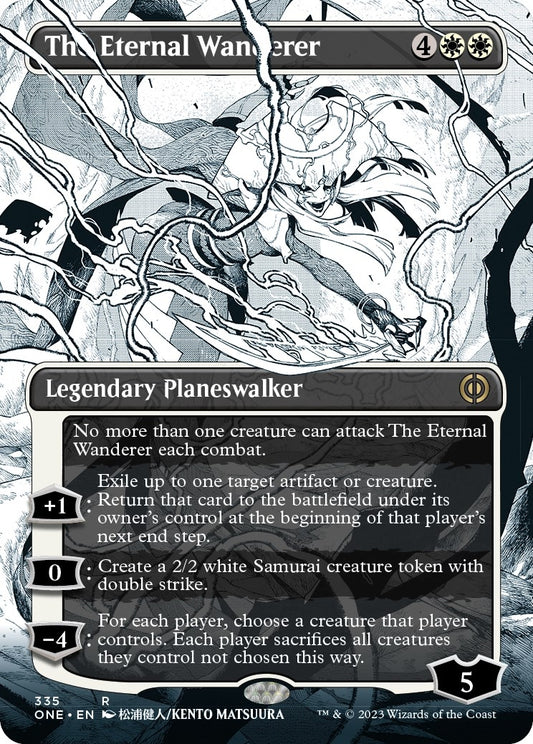 The Eternal Wanderer (Borderless) (335) (Phyrexia: All Will Be One)