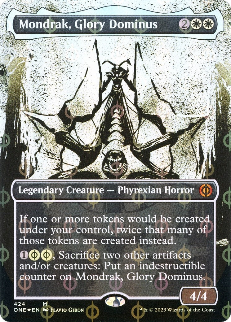 Image for Mondrak, Glory Dominus (Showcase) (Step-and-Compleat Foil) (424) (Phyrexia: All Will Be One) - Magic: The Gathering
