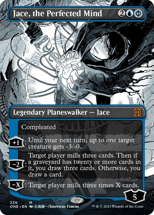 Jace, the Perfected Mind (Borderless) (336) (Phyrexia: All Will Be One)