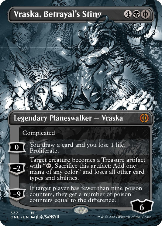 Vraska, Betrayal's Sting (Borderless) (337) (Phyrexia: All Will Be One)