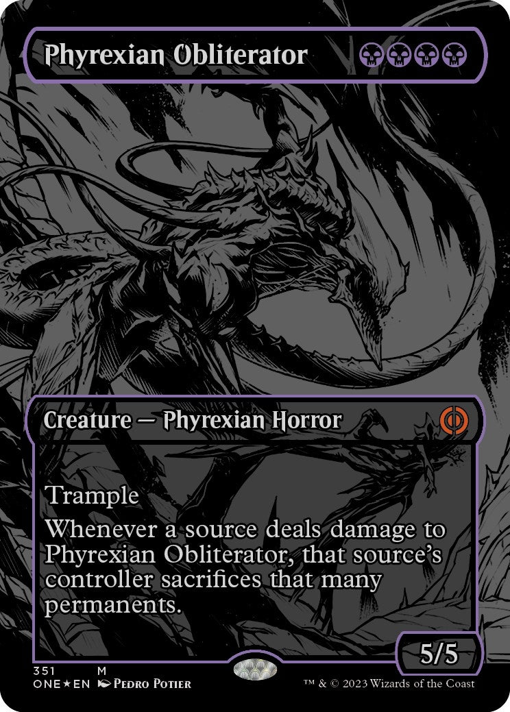 Phyrexian Obliterator (Oil Slick Raised Foil) (351) (Phyrexia: All Will Be One)