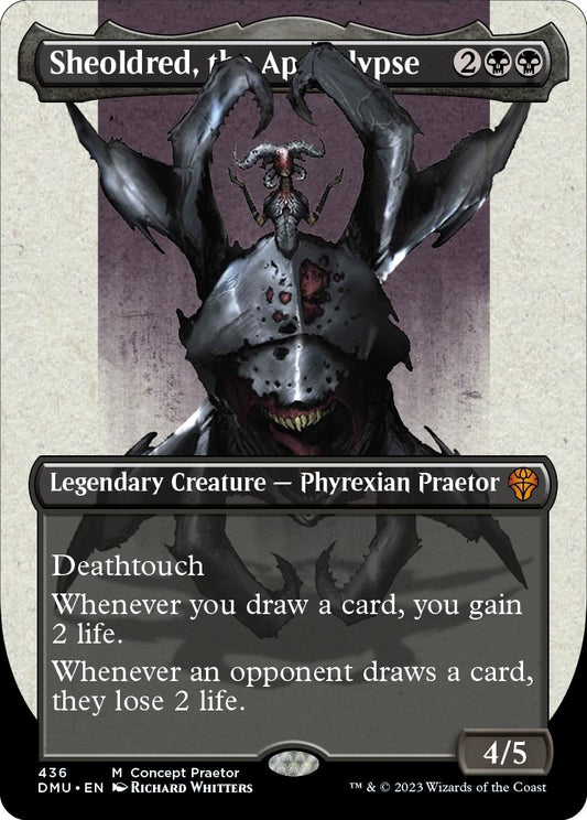 Sheoldred, the Apocalypse (Concept Praetor) (Step-And-Compleat Foil) (436) (Phyrexia: All Will Be One)