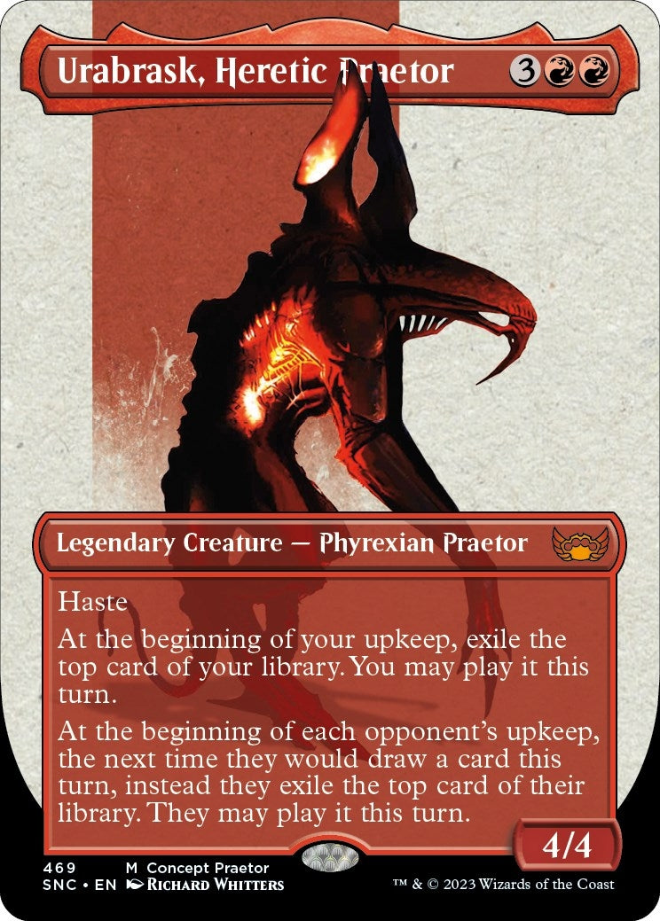 Urabrask, Heretic Praetor (Concept Praetor) (Step-And-Compleat Foil) (469) (Phyrexia: All Will Be One)