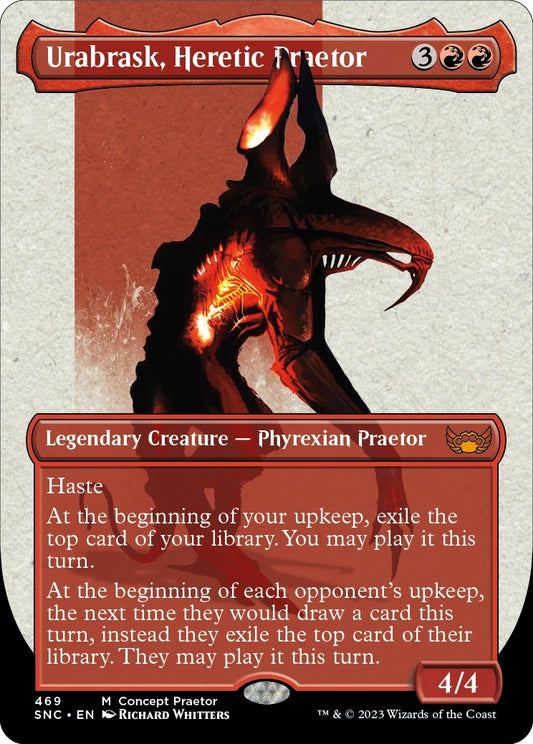 Urabrask, Heretic Praetor (Concept Praetor) (Step-And-Compleat Foil) (469) (Phyrexia: All Will Be One)