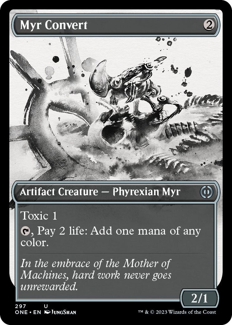 Image for Myr Convert (Showcase) (297) (Phyrexia: All Will Be One) - Magic: The Gathering
