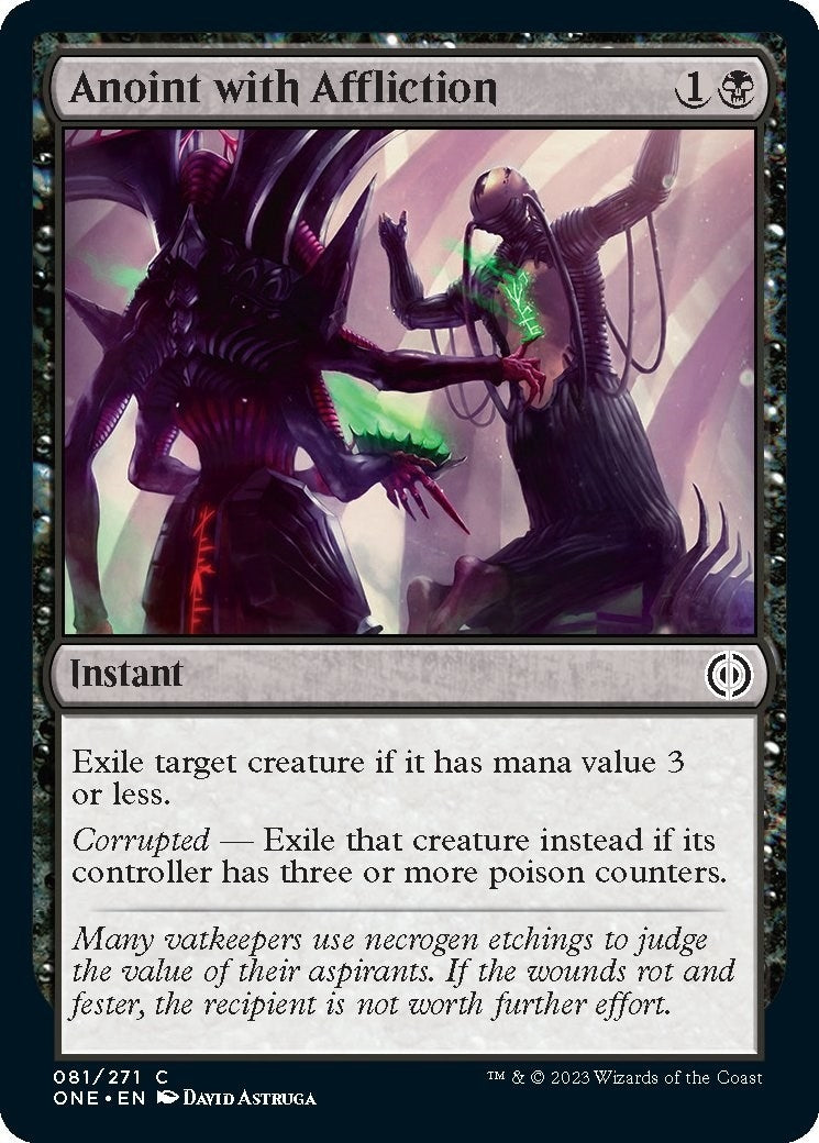 Image for Anoint with Affliction (81) (Phyrexia: All Will Be One) - Magic: The Gathering
