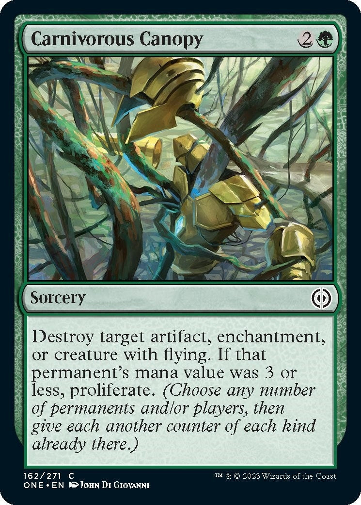 Carnivorous Canopy (162) (Phyrexia: All Will Be One)