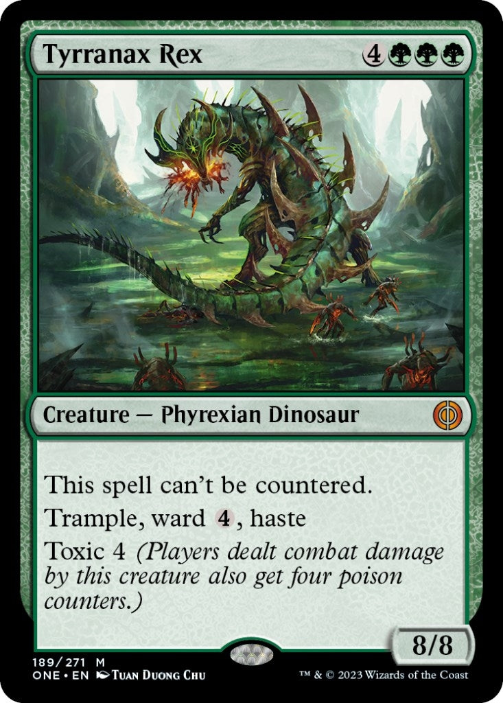 Image for Tyrranax Rex (189) (Phyrexia: All Will Be One) - Magic: The Gathering