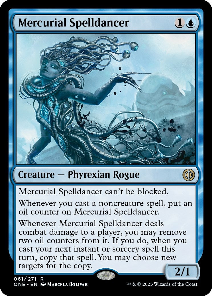Image for Mercurial Spelldancer (61) (Phyrexia: All Will Be One) - Magic: The Gathering