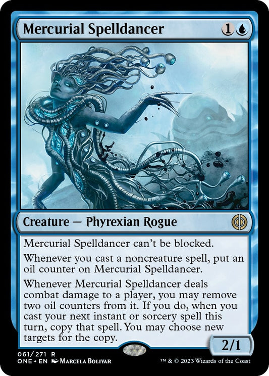 Image for Mercurial Spelldancer (61) (Phyrexia: All Will Be One) - Magic: The Gathering