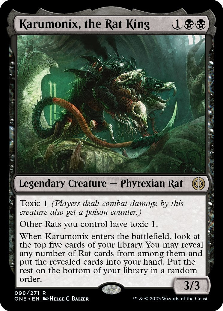 Image for Karumonix, the Rat King (98) (Phyrexia: All Will Be One) - Magic: The Gathering
