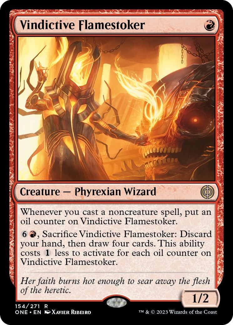 Image for Vindictive Flamestoker (154) (Phyrexia: All Will Be One) - Magic: The Gathering