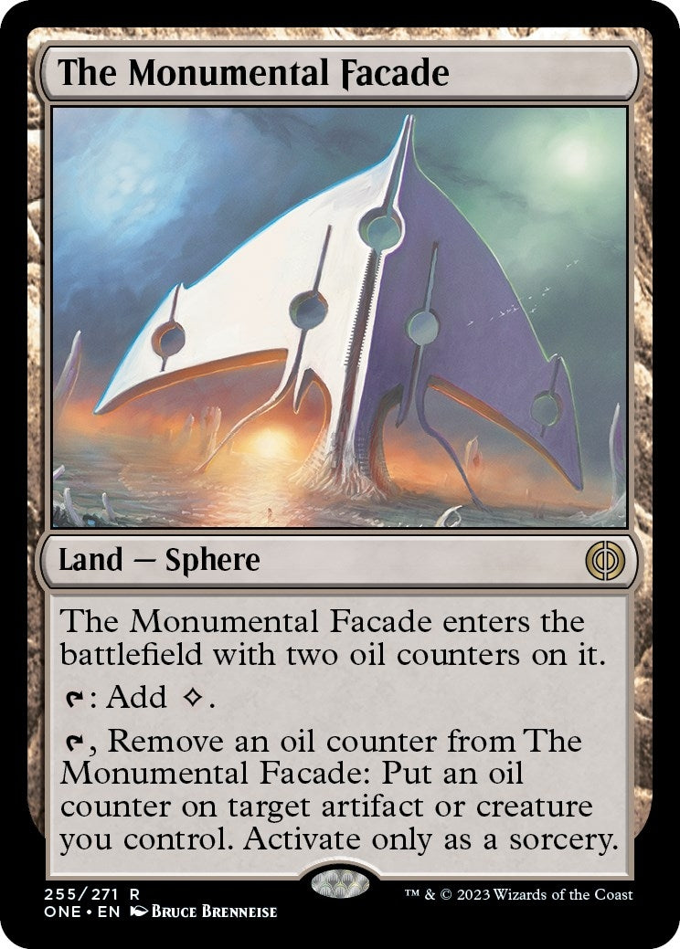 Image for The Monumental Facade (255) (Phyrexia: All Will Be One) - Magic: The Gathering