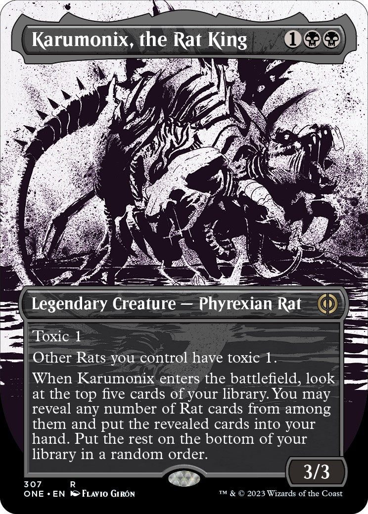 Karumonix, the Rat King (Showcase) (307) (Phyrexia: All Will Be One)