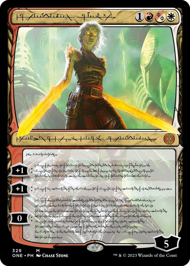 Nahiri, the Unforgiving (Phyrexian) (329) (Phyrexia: All Will Be One)