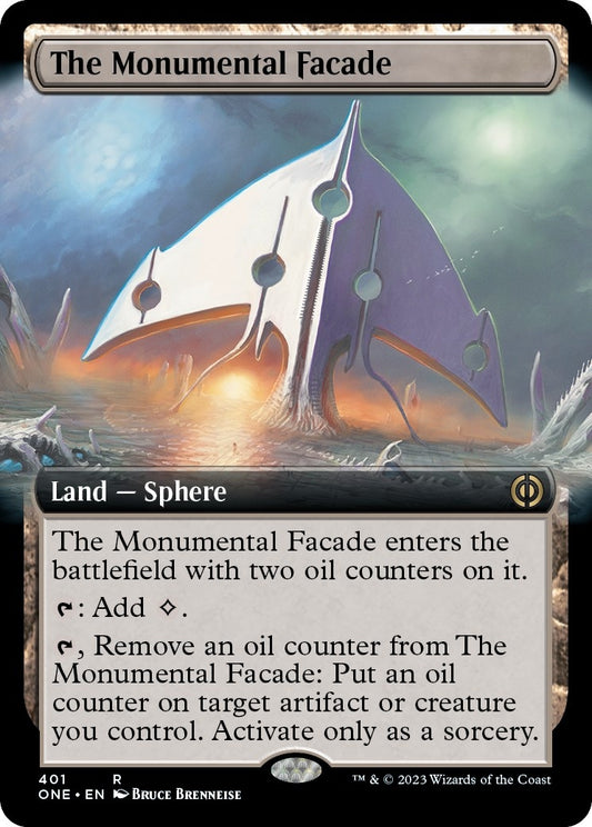 Image for The Monumental Facade (Extended Art) (401) (Phyrexia: All Will Be One) - Magic: The Gathering