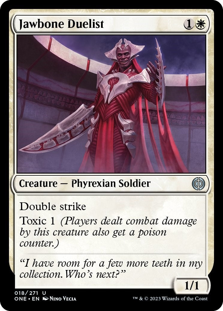Image for Jawbone Duelist (18) (Phyrexia: All Will Be One) - Magic: The Gathering