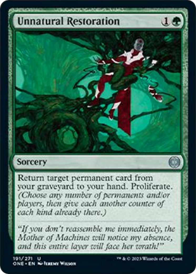Image for Unnatural Restoration (191) (Phyrexia: All Will Be One) - Magic: The Gathering