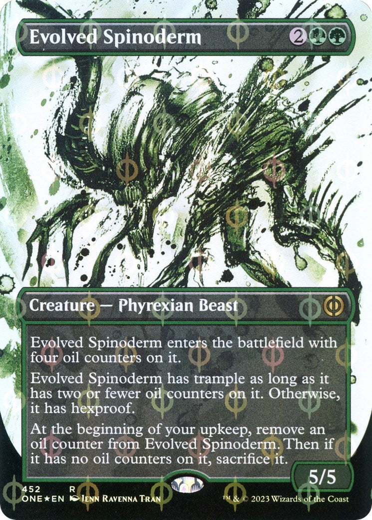 Evolved Spinoderm (Showcase) (Step-and-Compleat Foil) (452) (Phyrexia: All Will Be One)