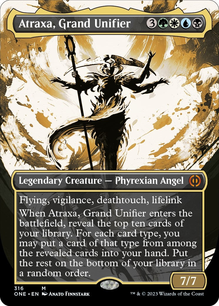 Image for Atraxa, Grand Unifier (Showcase) (316) (Phyrexia: All Will Be One) - Magic: The Gathering