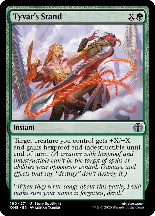 Image for Tyvar's Stand (190) (Phyrexia: All Will Be One) - Magic: The Gathering