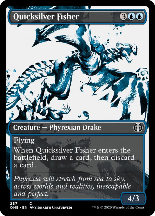 Image for Quicksilver Fisher (Showcase) (287) (Phyrexia: All Will Be One) - Magic: The Gathering