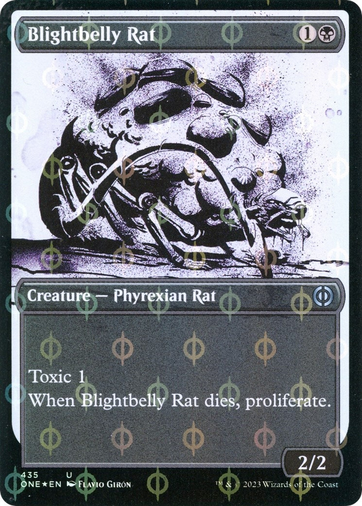 Image for Blightbelly Rat (Showcase) (Step-and-Compleat Foil) (435) (Phyrexia: All Will Be One) - Magic: The Gathering