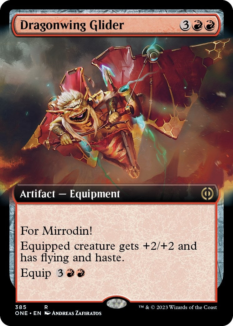 Image for Dragonwing Glider (Extended Art) (385) (Phyrexia: All Will Be One) - Magic: The Gathering