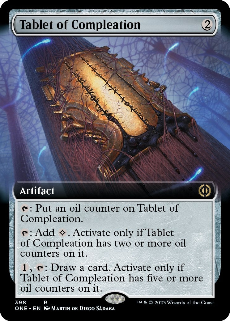Image for Tablet of Compleation (Extended Art) (398) (Phyrexia: All Will Be One) - Magic: The Gathering