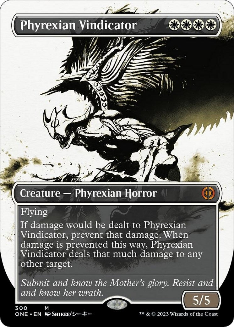 Image for Phyrexian Vindicator (Showcase) (300) (Phyrexia: All Will Be One) - Magic: The Gathering