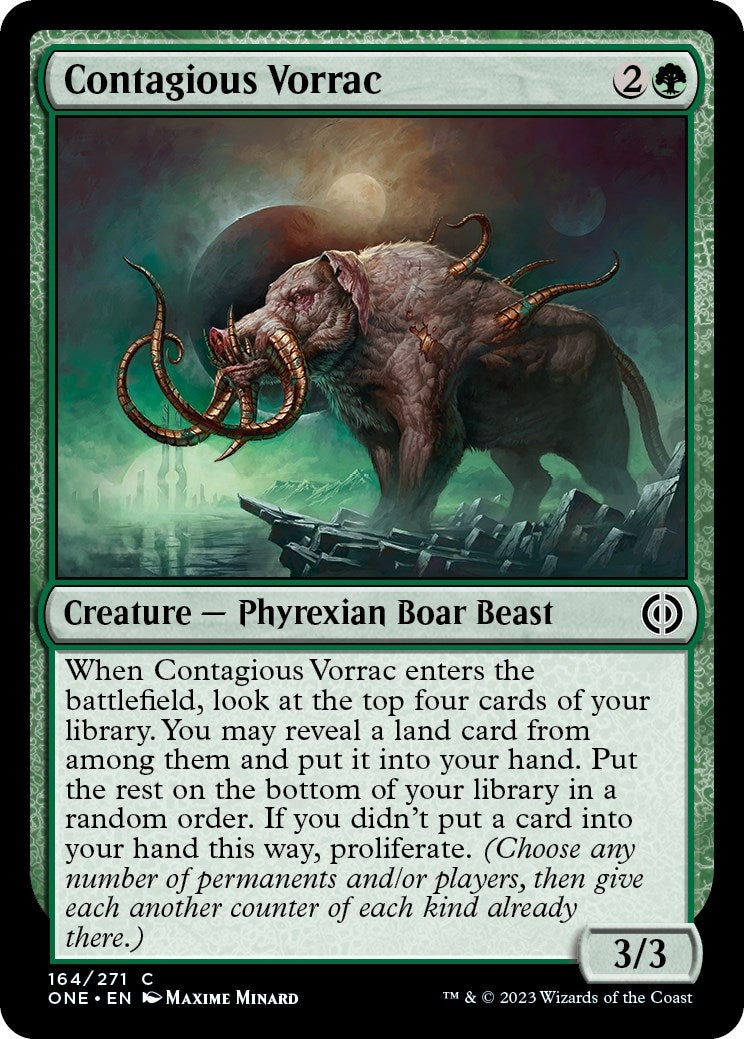 Contagious Vorrac (164) (Phyrexia: All Will Be One)