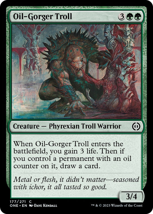 Image for Oil-Gorger Troll (177) (Phyrexia: All Will Be One) - Magic: The Gathering