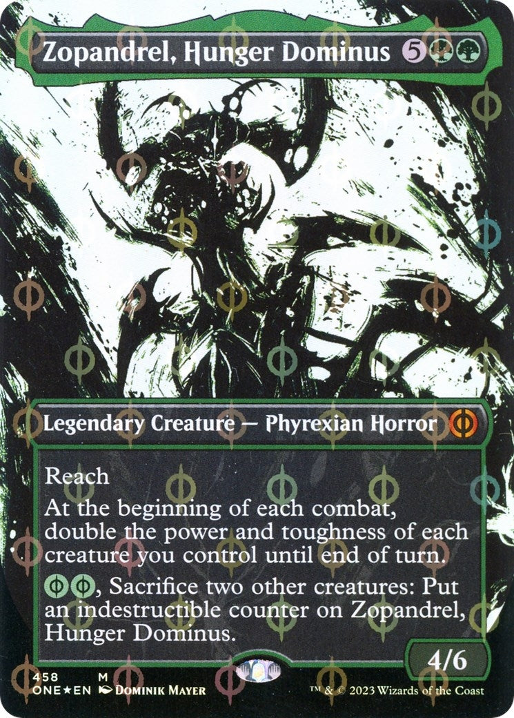 Image for Zopandrel, Hunger Dominus (Showcase) (Step-and-Compleat Foil) (458) (Phyrexia: All Will Be One) - Magic: The Gathering