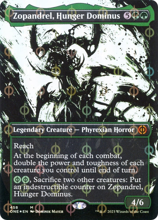 Image for Zopandrel, Hunger Dominus (Showcase) (Step-and-Compleat Foil) (458) (Phyrexia: All Will Be One) - Magic: The Gathering